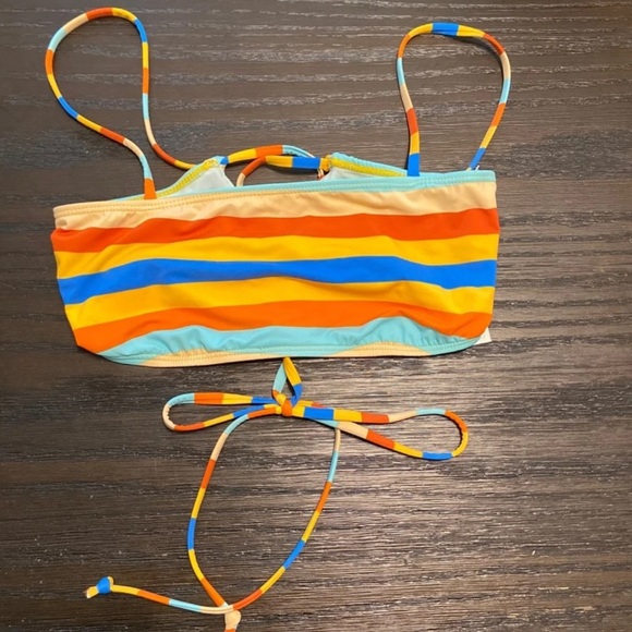The Bikini Lab Multi Color Striped Bikini Top - Picture 4 of 7
